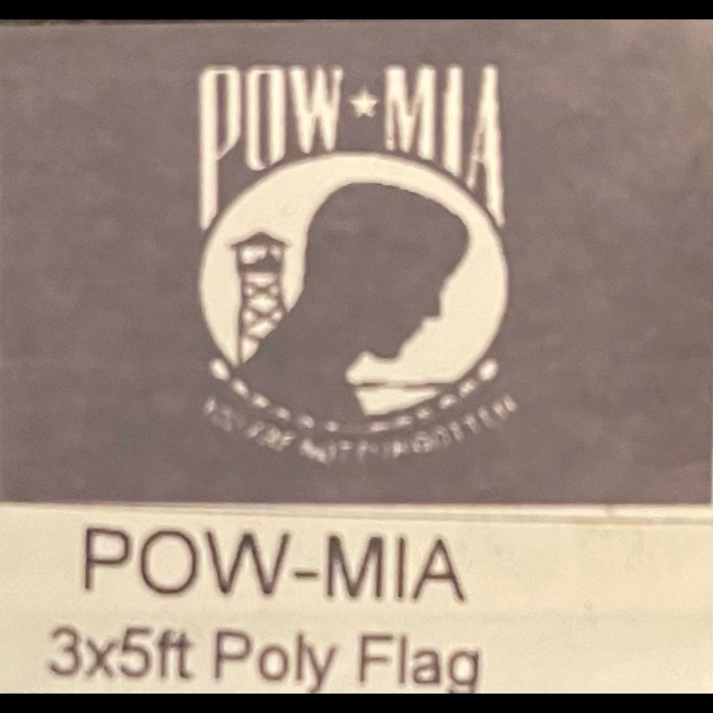 Flag- POW-MIA.  03 BL/BL